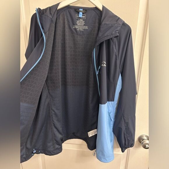 LL Bean L Windbreaker Lightweight Nylon Jacket Outdoors Camping Hiking Layering - Picture 5 of 8